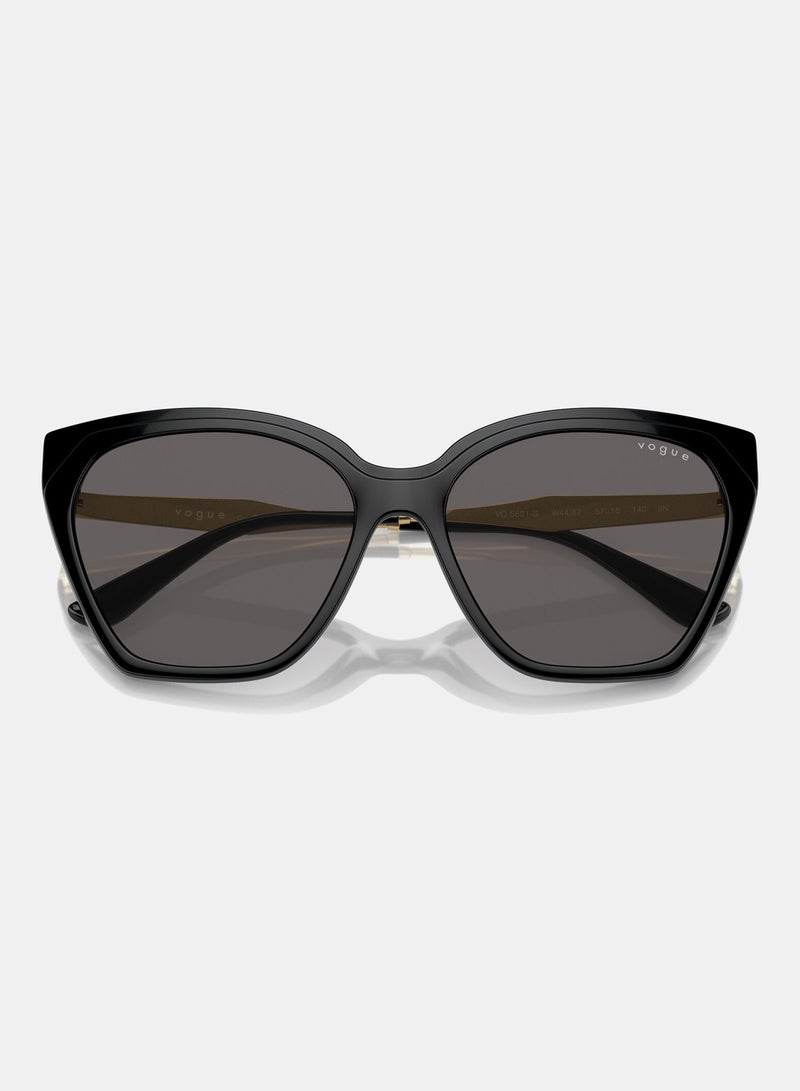 Vogue Full-Rimmed Cat Eye Sunglasses 5521S,57, W44,87 - Image 5